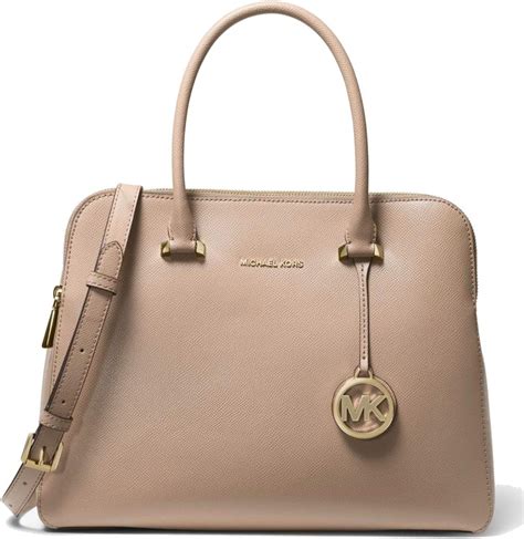 michael michael kors houston medium crossgrain leather satchel